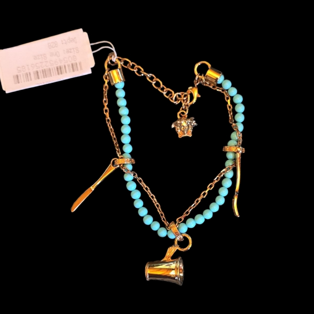 NWT Versace Medusa Cutlery Bracelet